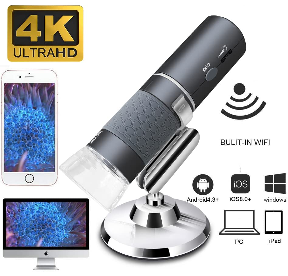 Jiusion WiFi USB Digital Handheld Microscope, 50 to 1000x Wireless