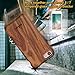 NeWisdom iPhone 7 Wood Case Wooden Unique Shock Proof Hybrid Rubberized Cover Compatible with Apple iPhone8 – Sandalwood
