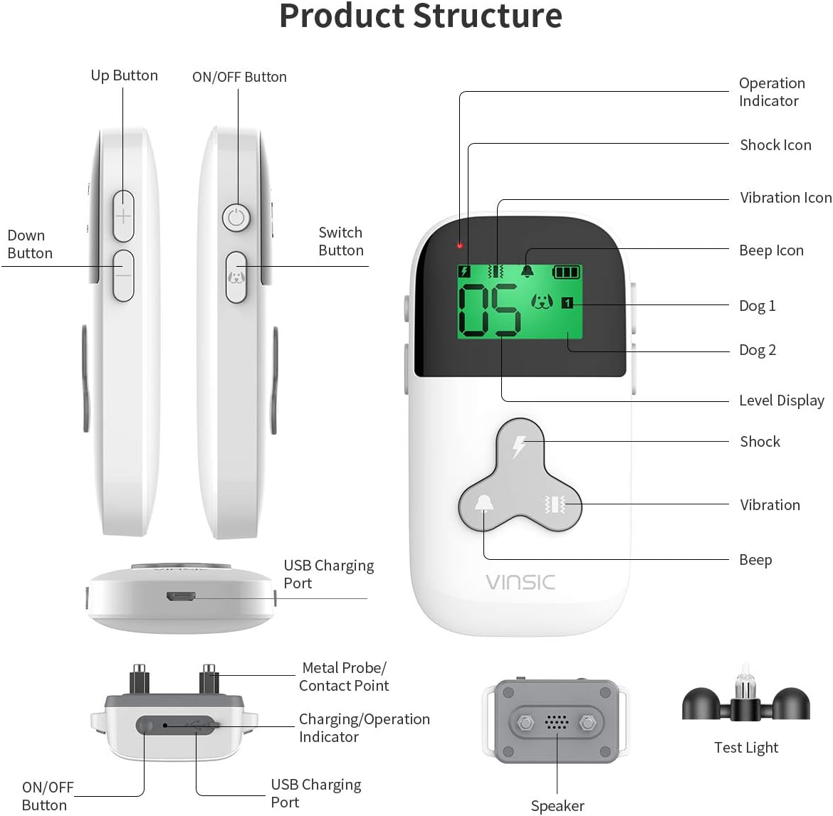vinsic dog training collar