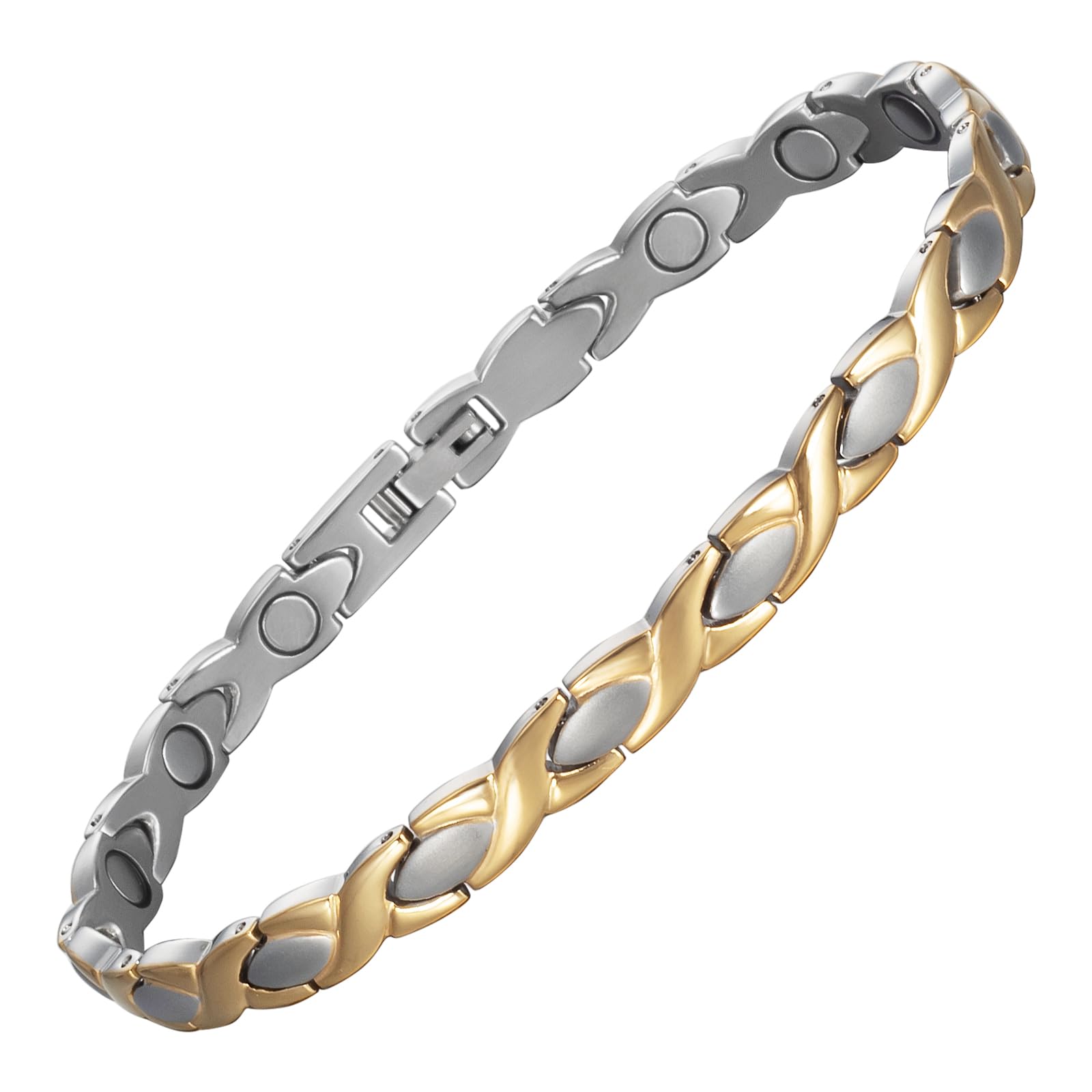 EnerMagiX Magnetic Ankle Bracelets for Women Stainless