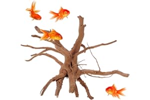 Fish Tank Driftwood Natural Driftwood for Aquarium 4-6 Inch Large Coral Wood Decorative Fish Tank Random Shape Aquatic Decora