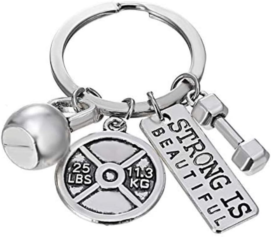 Weight Charm Fitness Keychain