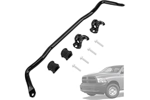BOPOWO 55398938AC Front Sway Bar with Bushings Kit, Front Suspension Stabilizer Bar Kit Comptaible with 2009-2010 Dodge Ram 1500, 2011-2018 Ram 1500, 2019-2022 Ram 1500 Classic 4WD, OEM# 55398938AB