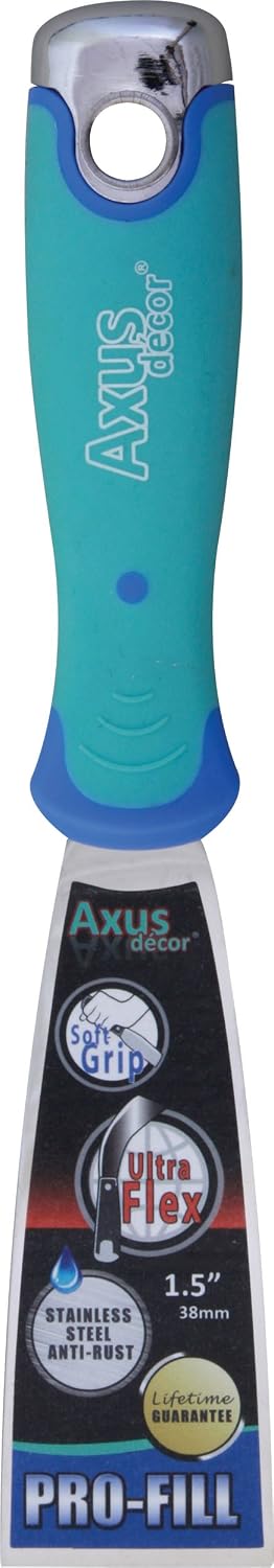 Axus Decor Pro-Fill (Blue Series) Stainless Steel Flexible Filling Knife, Filler Knife
