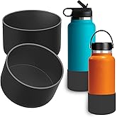 Boot for Hydroflask Water Bottle 32-40oz, BPA Free Bottom Silicone Sleeve Cover, Compatible with All Water Bottles with Bottom Width of 3.56in,Black, 1 Pcs