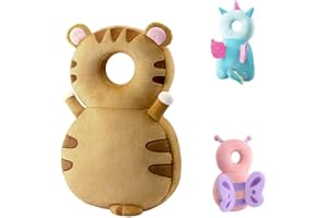 JUNNENG Toddler Baby Head Protection Cushion Backpack Wear,Brown Tiger
