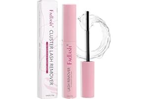 FADLASH Cluster Lash Glue Remover 5 ML Lash Remover for Cluster Lashes Soothing Oil Lash Glue Remover Mascara Wand Eyelash Extension Remover Self Use at Home
