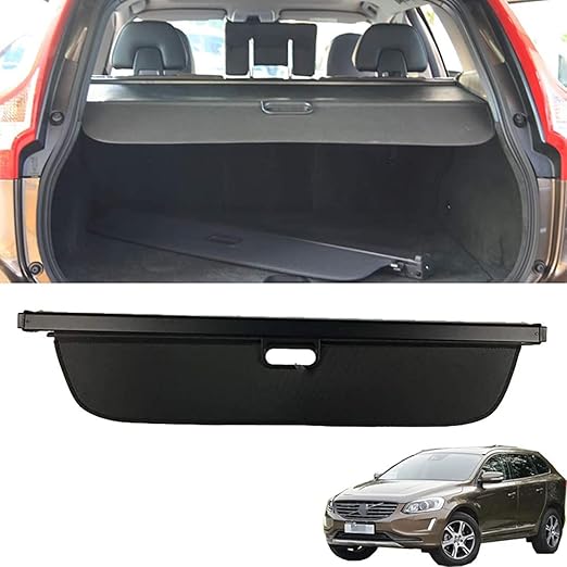 for Volvo XC60 20092018 Car Retractable Rear Cargo Cover Trunk Parcel Shelf Luggage Shade