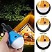 maxin 2 Pack Tent LED Light Bulb, Portable Waterproof COB Lamp Lantern for Home, Camping, Hiking and Other Indoor and Outdoor Activities. (Blue and Orange)