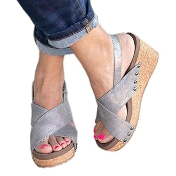 simple casual platform slippers