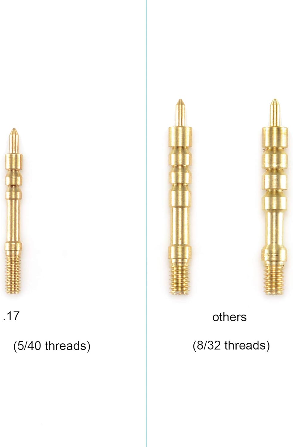 Raiseek Gun Cleaning Jags Slotted Tip Patch Holder Kit for Handgun Rifle .17 .22/.223 .30 .357 .40 .45 Cal 5.56MM 7.62MM 9MM : Sports & Outdoors