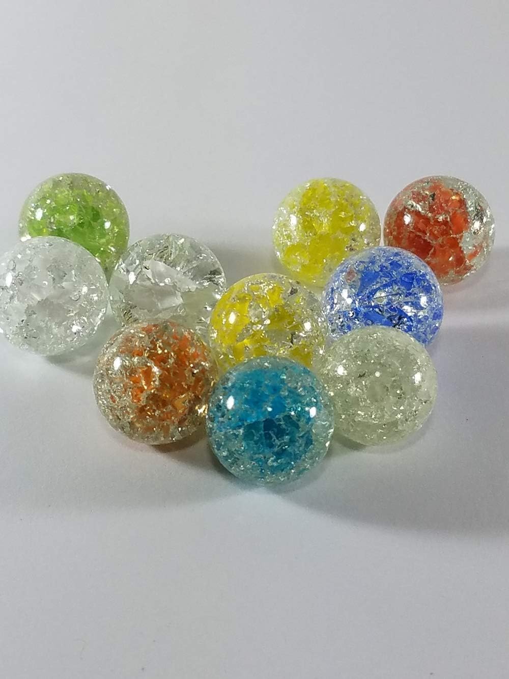 Amazon Com Fried Marbles 10 Collectible Cracked Cats Eye Marbles 0078 Toys Games