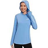 BASSDASH Women's UPF 50+ Long Sleeve Fishing Hoodie Shirt