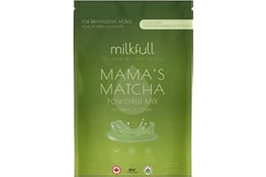 Milkfull Premium Mama Matcha �C Organic Oat Milk Latte Mix with Matcha, Collagen, Flax & Moringa | No Sugar Added | Nourishing