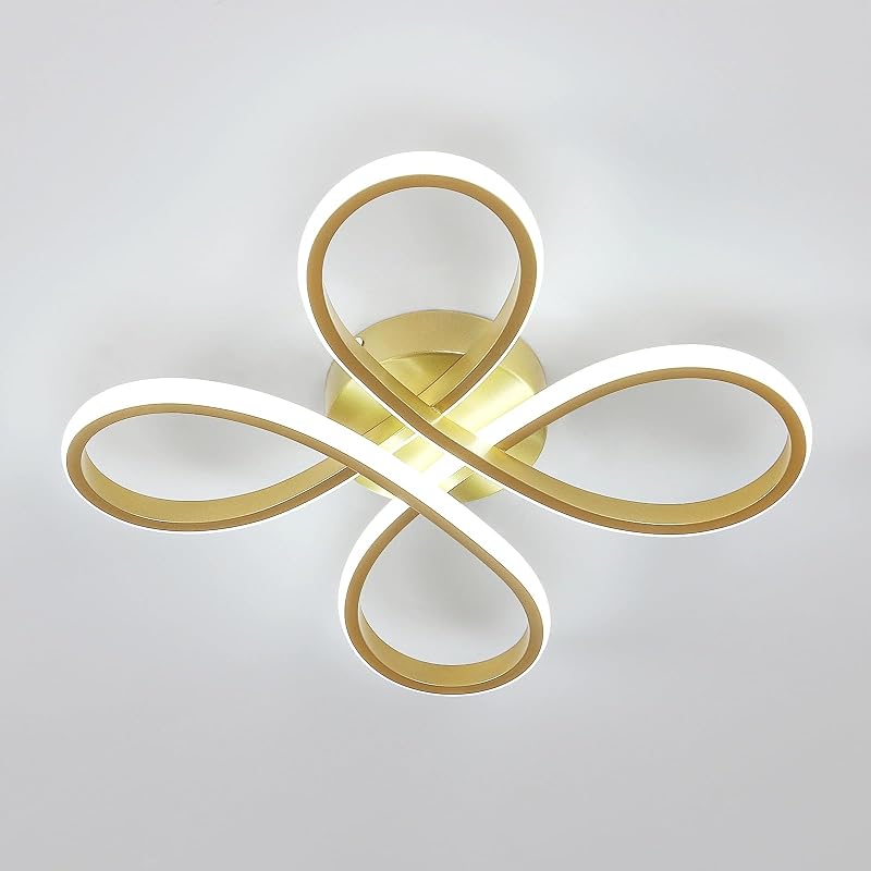 Comely Modern LED Ceiling Light 30W 3375LM 6500K Gold 30cm