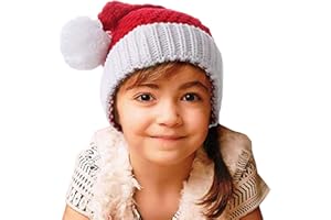 UMBWORLD Christmas Beanie Winter Knitted Hat Crochet Santa Hat for Women Men Adult and Children