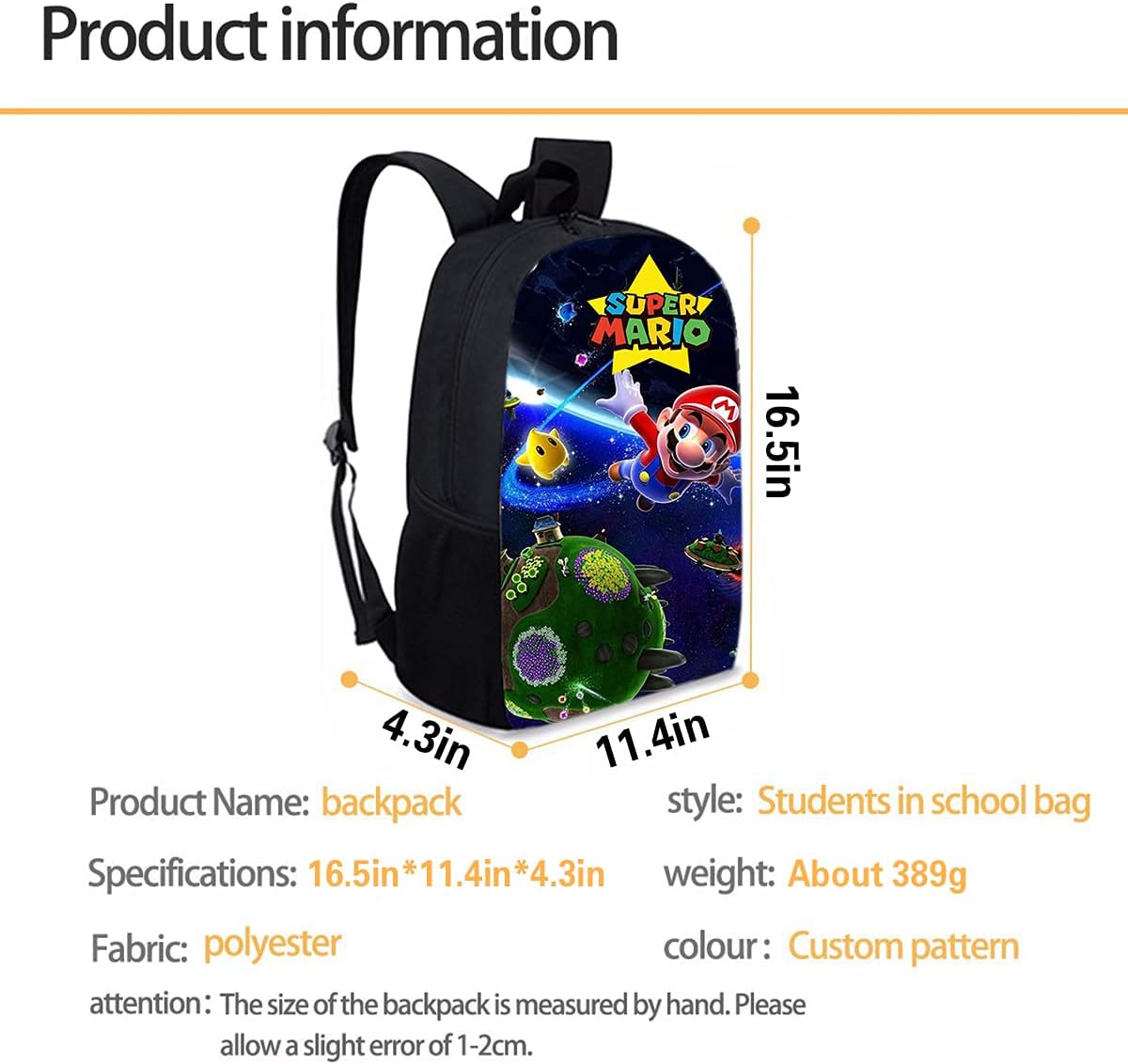 Kids School Backpack Space Travel Daypacks Bookbag Perfect Size Travel Bag For Girls Boys