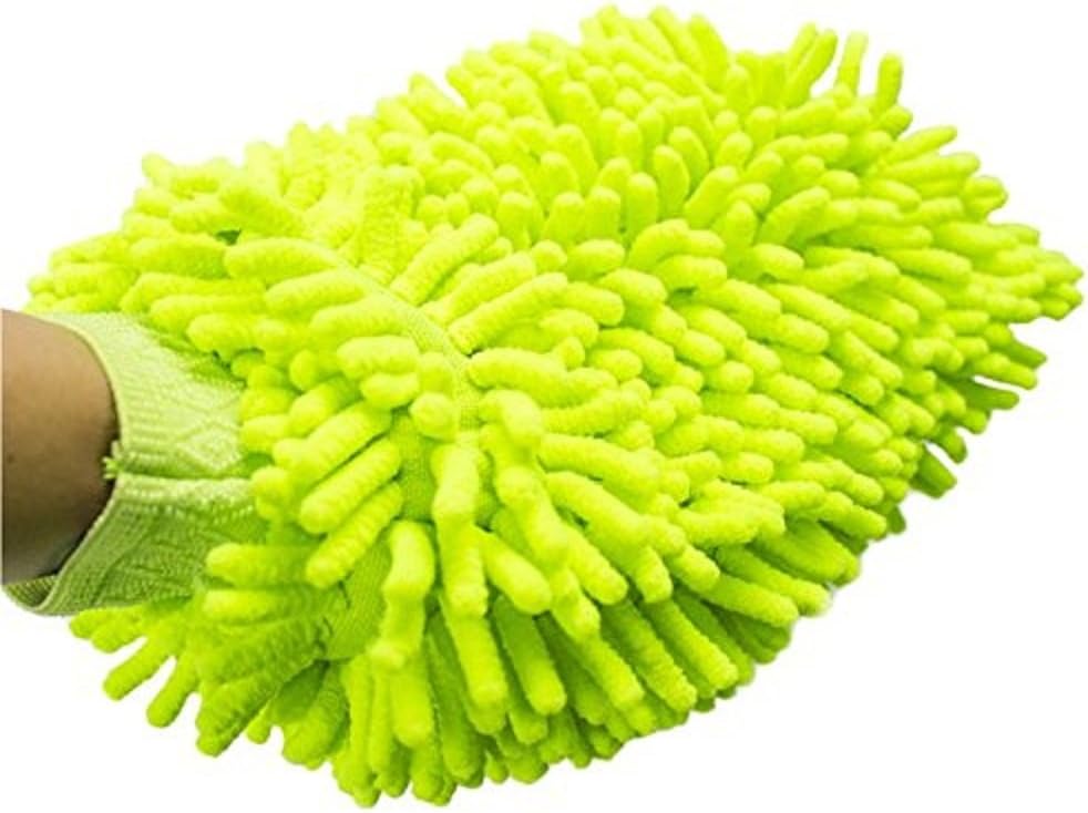 HappyTrade [2 pack] Car Wash Mitts-Washes, and Cleans Your Home, Kitchen, Bathroom, and Car-Use Wet or Dry (Green)