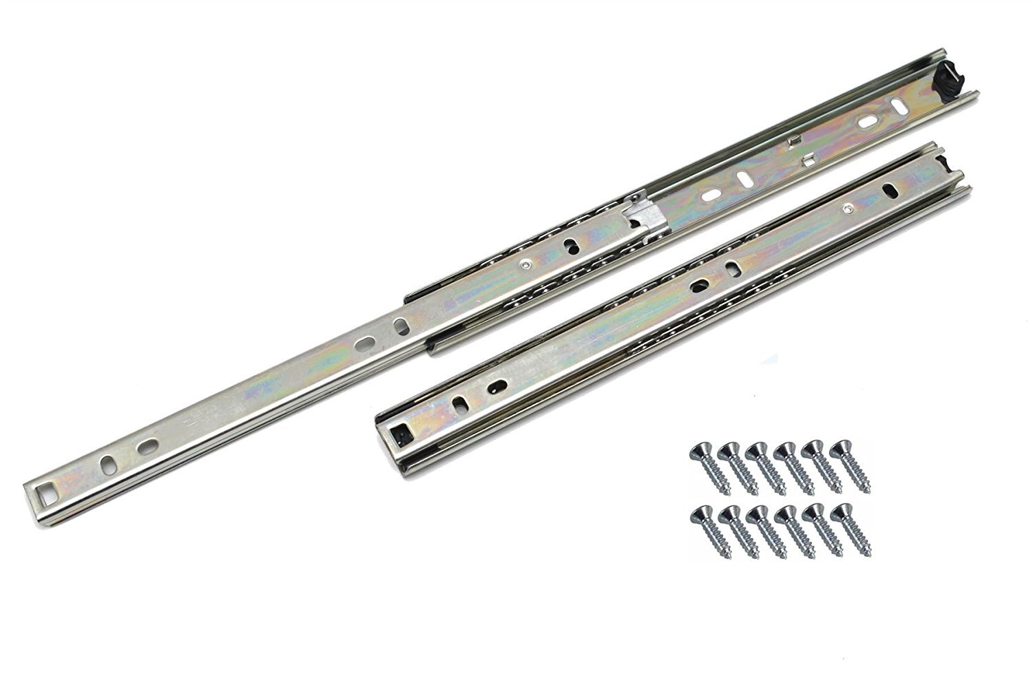 Ball Bearing Drawer Runners Slides H27 350mm 1 Pair Amazon Co