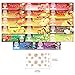 HORNET Flavored Rolling Papers with Glass Filter, 850 PCS Unbleached and Raw Cigarette Papers, 17 Juicy Fruit Flavors (1 1/4 Size)