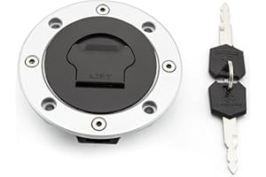 NBVLKH Motorcycle Gas Lid Fuel Tank Cap with Key Lock Set Fit for Suzuki VX800 1990-1996 RF600 1993-1998 RF900 1994-1999 GSF600 1995-1999 GS500 1989-2001