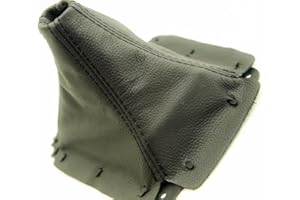 KAR DESIGNERS Fits 1999-2004 Mazda Miata MX5 Real Black Leather Manual Shift Boot . (Leather Part Only)