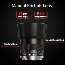 85mm f1.8 Portrait Lens - F Lens for Nikon, Manual