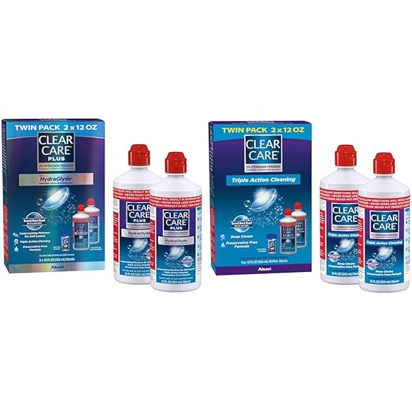 Amazon.com: Clear Care Plus Cleaning Solution Twin Pack with