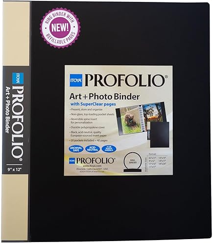 Itoya Original Art ProFolio Kunstmappe Mit Kunststoffhüllen, 14 X 17 Cm