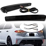 PGTOPONE Smoked LED Rear Bumper Reflectors Fog