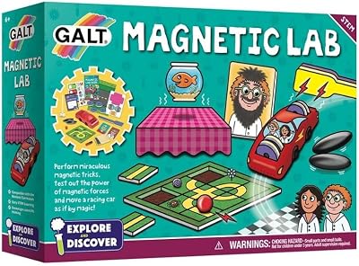 Galt Magnetic Lab STEM Science Kit - 9 Experiments, Ages 6+