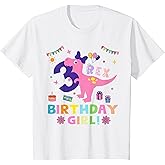 Kids Rawr Im T Rex Dinosaur Birthday 3 Year Old Girls T-Shirt