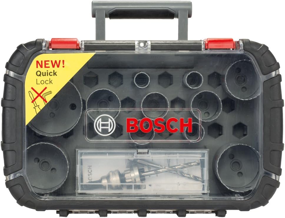 Bosch Professional 11 pcs. HSS Bi-metal Hole Saw Set (for various materials diameter 22-65 mm, accessory rotary drill) - Image 3