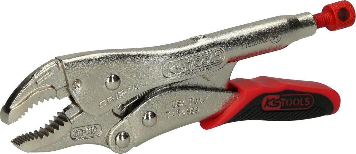 KS Tools 115.2032 Grip Pliers with Easy-Release 40 mm Length 175 mm