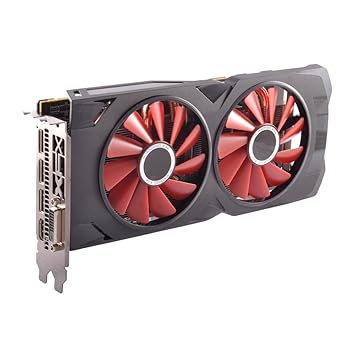 Xfx Rs Black Rx 570 Oc 4gb Ddr5 3xdp Hdmi Dvi W Custom Backplate Rx 570p4dfdr - 