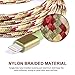 Eashion iPhone Charger, 3Pack 10FT Nylon Braided Lightning to USB Cable Compatible with iPhone 7/7Plus/SE/6s/6/6 Plus/6s Plus/5s/5c/5/iPad/iPod/Touch(Camo)