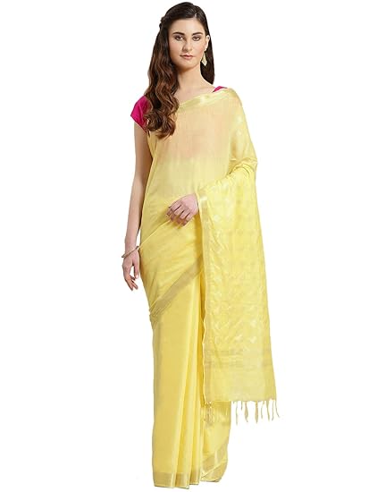Linen Handwoven Saree and Blouse ALBGSA0022