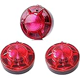 AHOUFHER 3 Pack LED Road Flares Roadside Flashing Emergency Lights Beacon luminous with Magnetic Base for Vehicle and Outdoor
