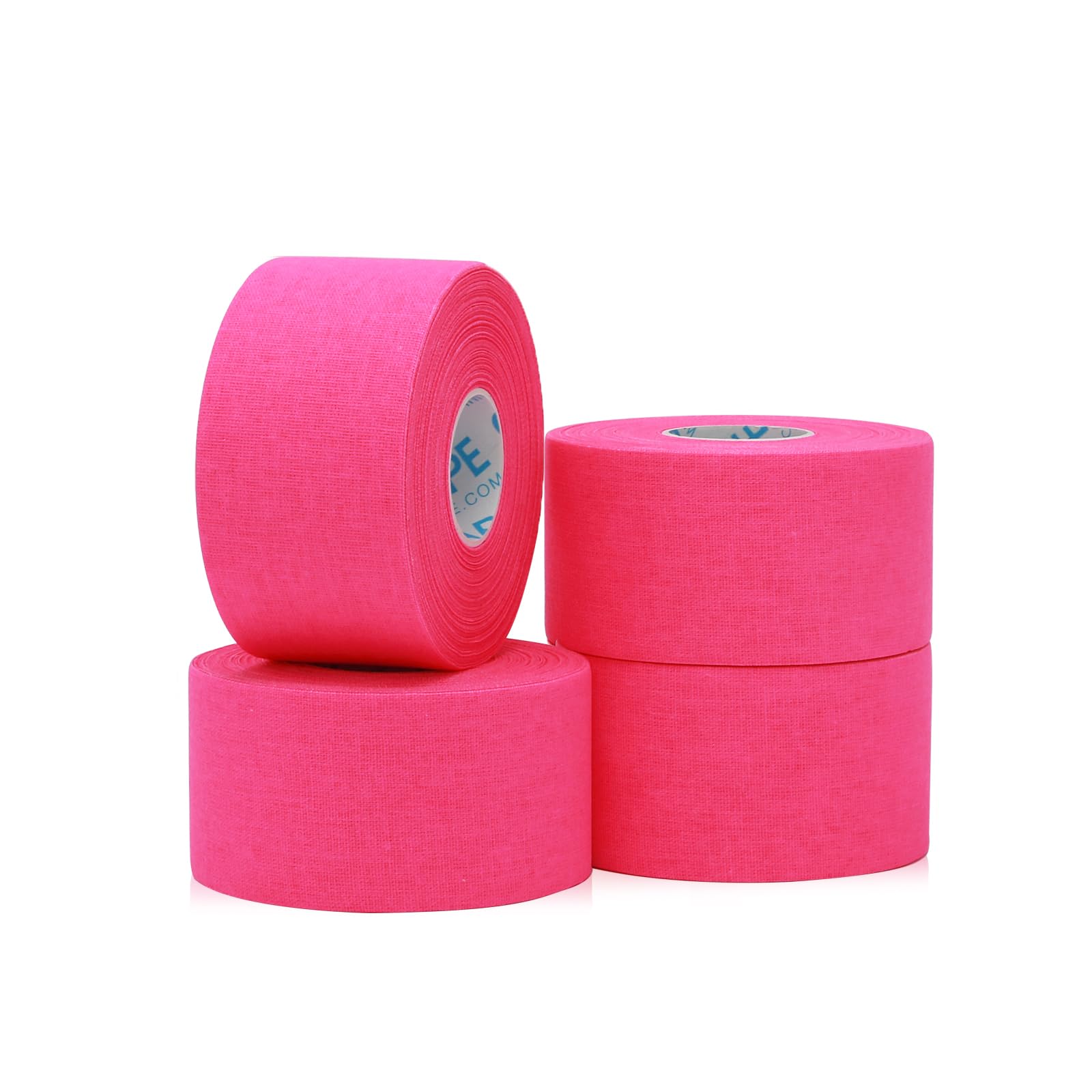 Photo 1 of OK TAPE Athletic Sports Tape?4 Packs) - 45ft Per Roll Very Strong Tape for Athlete & Sport Trainers & First Aid Injury Wrap, Perfect for Fingers Ankles Wrist on Bat, Hockey Stick - Pink