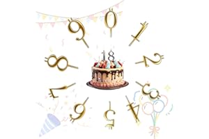 Reusable Number Birthday Candle Holder Set, Digital Birthday Cake Candle Holder, Cake Topper Decorations, Adjustable Candles 