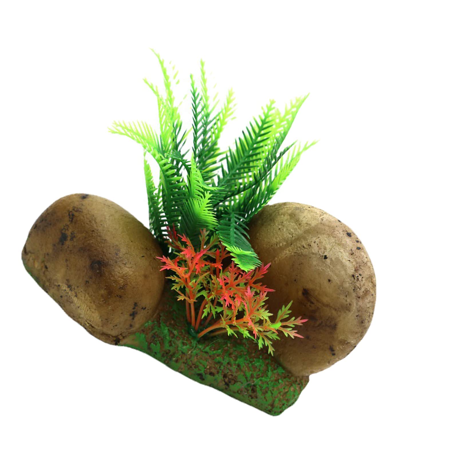 Sooguaan Aquarium Decoration Resin Fish Tank Rock Realistic Artificial Stone Landscape for Fish Tank Decorations