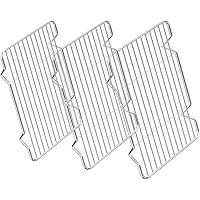 Small Cooling Racks 3 Pack, Zacfton Baking Racks 3 Pack, Stainless Steel Baking Racks for Cooking Baking Roasting…