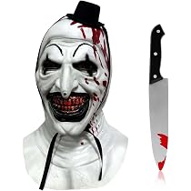 Máscara De Payaso Terrorífica De Látex Para Halloween – Sangrienta Y Realista Para Adultos Y Adolescentes
