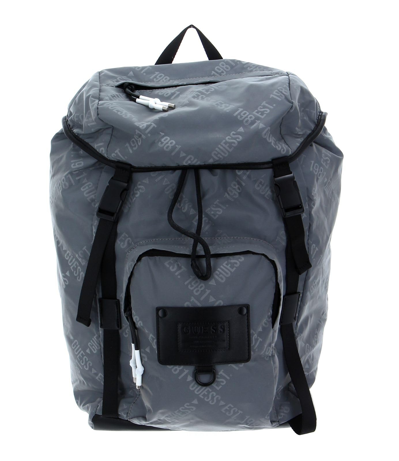 Guess Men's CERTOSA Backpack File, Grey, 28,6x17,6x41,8 cm