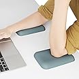Leolee Elbow Rest Pads for Desk, Green Ergonomic Wrist Rest Pad Arm Rest Pads with Memory Foam & Non-Slip Base, Armrest Cushion Support Pad Relieve Elbow and Wrist Pain for Computer, Office, 2 Packs