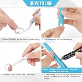 ACWOO Dental Mirror with Light 2PCS LED Mouth Inspection Mirror Anti Fog view 3
