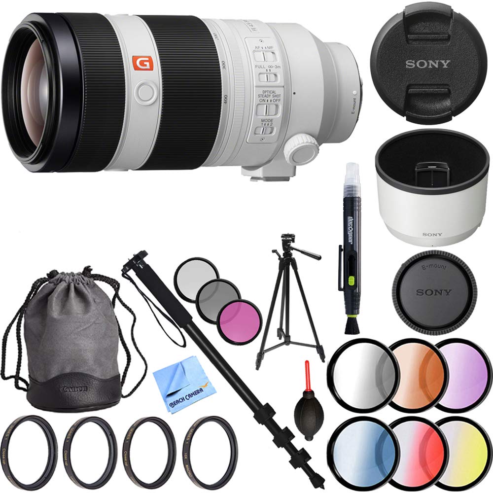 Sony Fe 100 400mm F 4 5 5 6 Gm Oss Full Frame E Mount Lens Bundle With 60 Inch Tripod 72 Inch Monopod 77mm Filter Sets 77mm Filter Kit Cleaning Pen Lens Blower And Microfiber Cleaning Cloth Buy