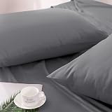 Moonlight Bedding Grey Pillowcases 2 Pack Super Soft Microfiber 50x75cm view 4