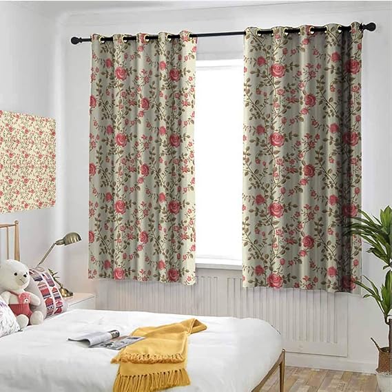 hengshu - Juego de 2 Cortinas para Sala de Estar, diseño Moderno de