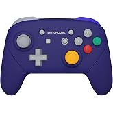 eXtremeRate Classic SwitchCube Style Faceplate Backplate Handles for Nintendo Switch Pro Controller, Soft Touch Replacement Grip Housing Shell Cover with Full Set Buttons for Nintendo Switch Pro